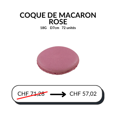 Coque de macaron-Rose
