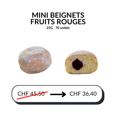 Mini Beignets - Fruits rouges